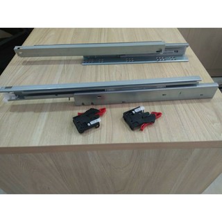 Bộ gồm 2 Ray âm giảm chấn mở toàn phần 400mm