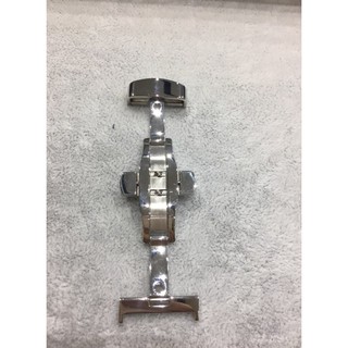 Khóa bướm màu bạc cho dây da  size 18mm 20mm 22mm