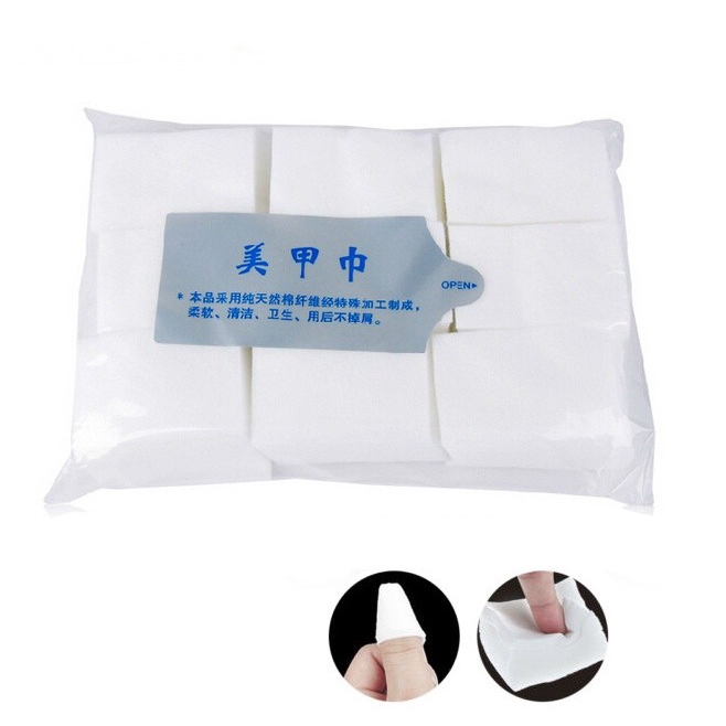 [Hàng mới về] Bộ 1000 Khăn Tẩy Sơn Móng Tay Bằng Chất Liệu Cotton