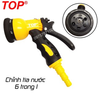 ⚜️FREESHIP⚜️ Vòi xịt tưới cây, vòi xịt rửa xe 6 chế độ phun, tăng áp lực nước hãng TOP