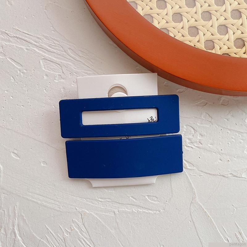 Set 2 kẹp tóc nhựa màu sắc đơn giản cho nữ