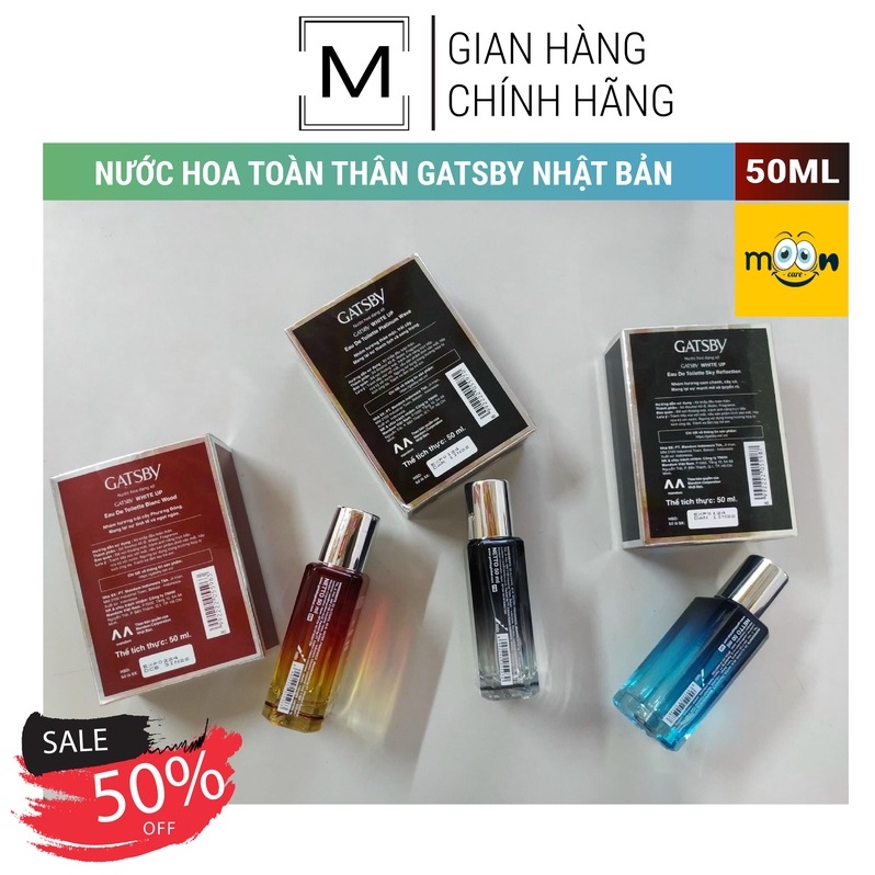 Nước hoa White up Gatsby Nhật Bản - Hương thơm quyến rũ 50ml