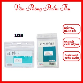 Bảng Tên Nhựa Dẻo Zipper 108 Ngang 107 Đứng Chất Nhựa Cứng Chắc Chắn Nhẹ Bền Dùng Đeo Bảng Tên Hội Nghị Văn Phòng