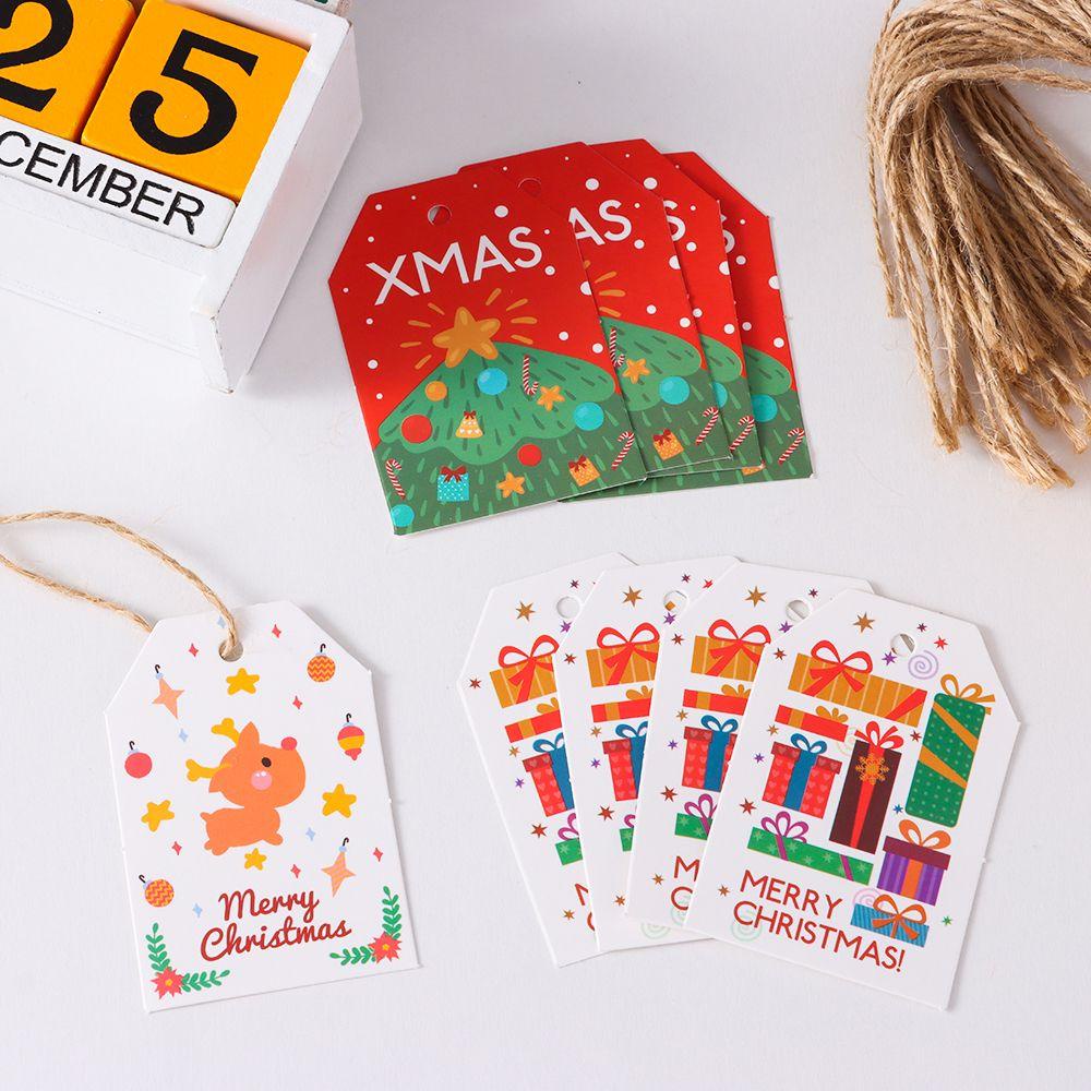 Bộ 48 Thẻ Quà Tặng Thủ Công DIY Hình Bông Tuyết Giáng Sinh