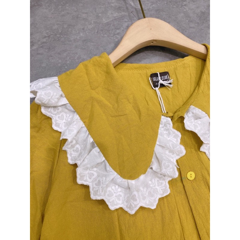 [Mặc Là Xinh] Váy Đũi Vàng Dáng Babydoll Cổ Bèo, Đầm Dáng Xoè Siêu Xinh Có Ảnh Thật Kèm Video | BigBuy360 - bigbuy360.vn