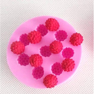 Khuôn silicon 3d làm rau câu làm bánh mẫu quả mâm xôi /Phúc Bồn Tử