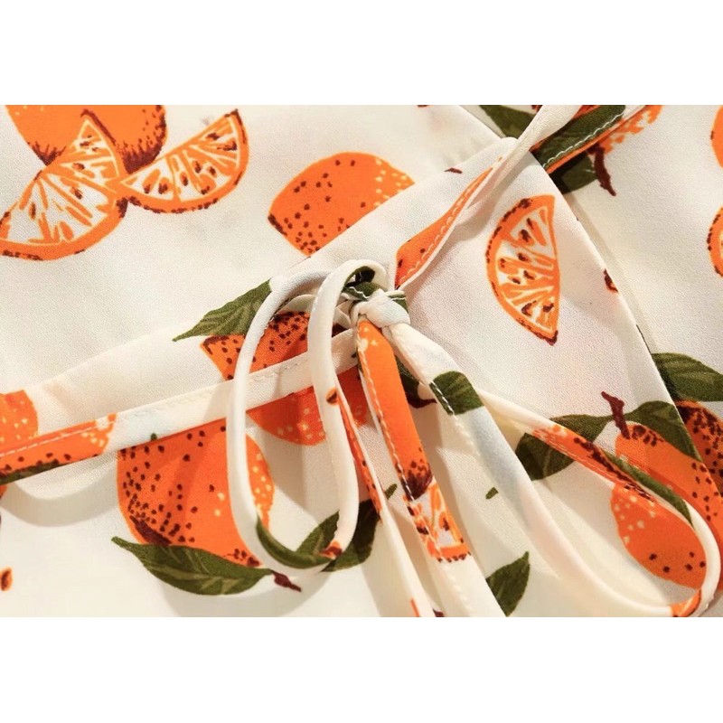 VNU143 - VÁY LEMON DRESS CỔ TIM CHÂN BÈO