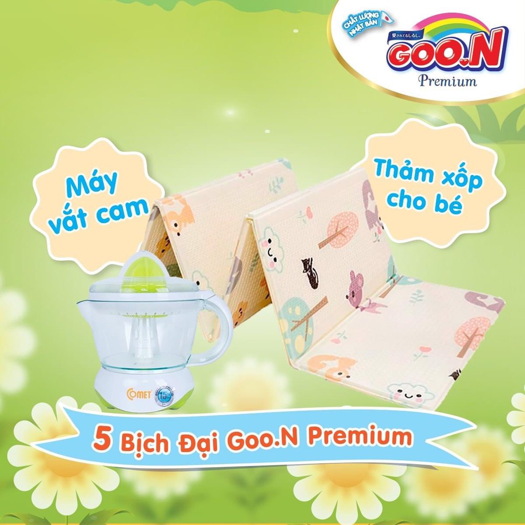 [Tích tem đổi quà] Tã dán GOON Premium NB70/S64/M60/L50