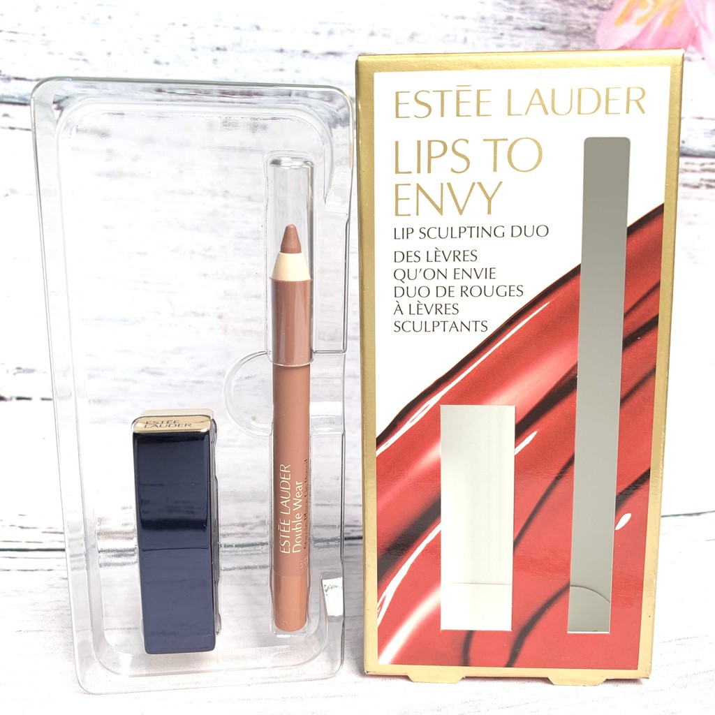 Set son Estee Lauder và chì kẻ môi [Bill Mỹ]