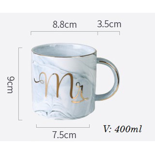 Cốc sứ MR & MRS