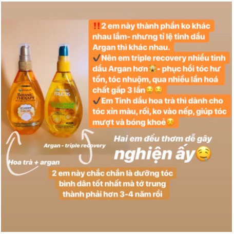 Dầu dưỡng tóc Garnier Argan Botanic Therapy Ultra Doux [dưỡng tốt không bết] | BigBuy360 - bigbuy360.vn