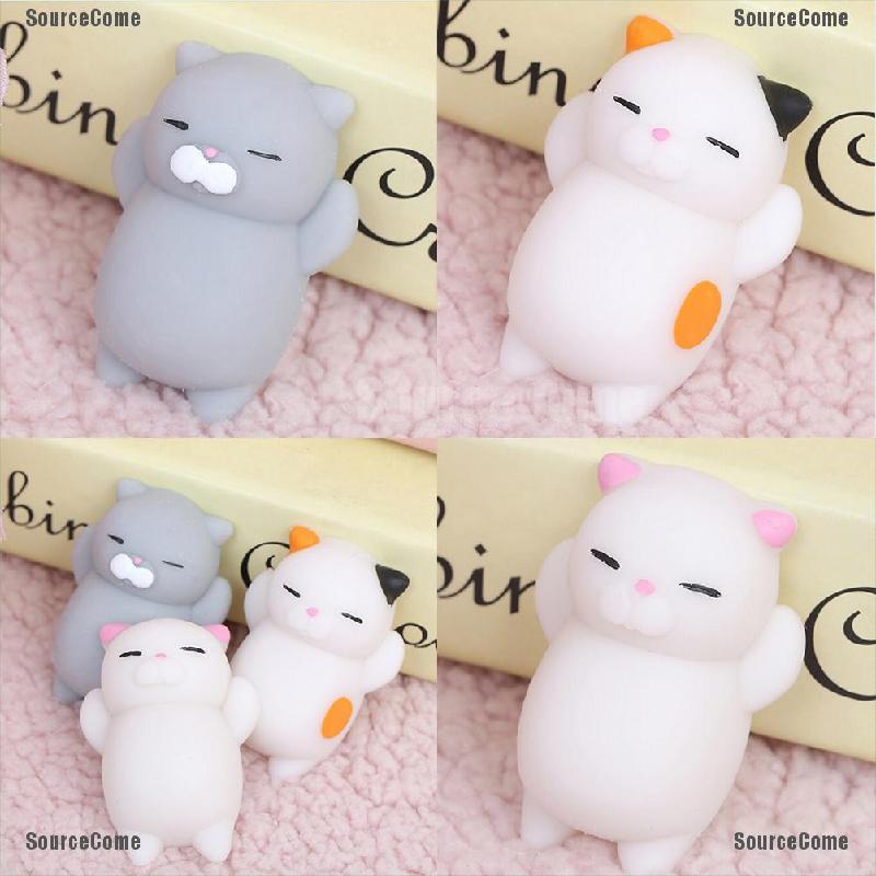 Đồ chơi Squishy Giảm Stress Hình Mặt Mèo Dễ Thương Cho Bé