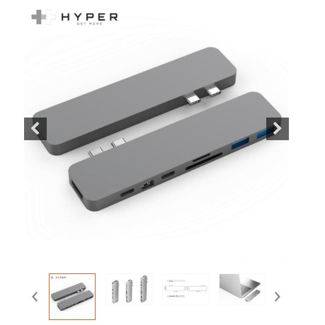 [ELCL100K giảm max 100K đơn 700K] [Sale 30k đơn hàng từ 600k] HYPERDRIVE PRO 8-IN-2 HUB FOR USB-C MACBOOK PRO 2016/2017