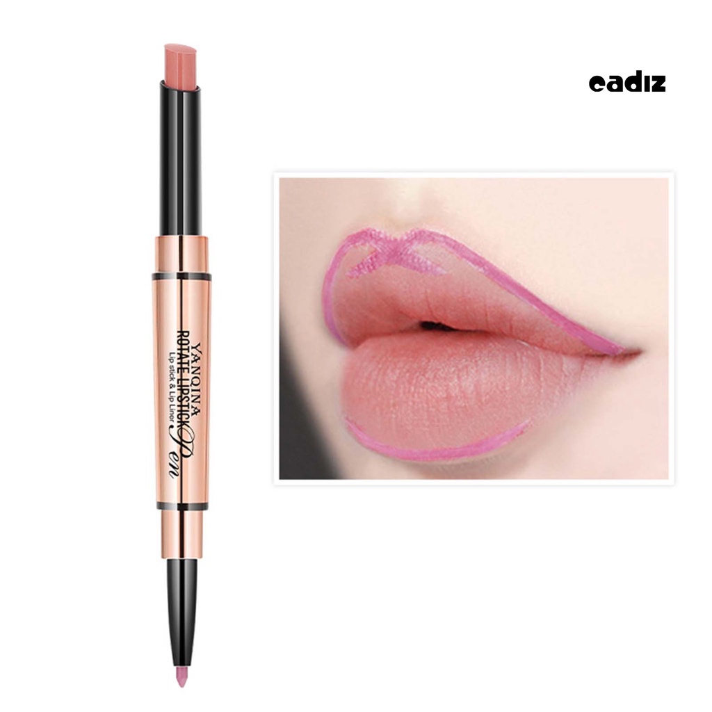 Bút Kẻ Viền Môi Hai Đầu Màu Lì Chống Thấm Nước Đa Năng 1.7g
