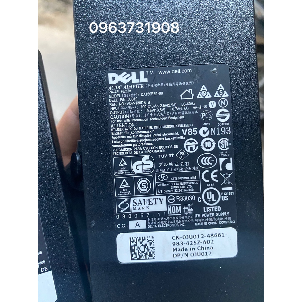 Sạc laptop Dell G3 15 3579 xịn chính hãng Dell cung cấp