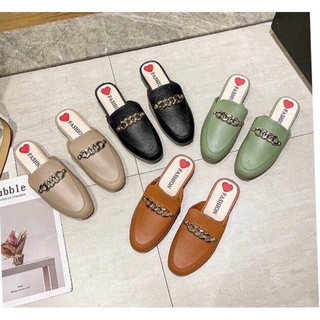 giày búp bê gót trái tim đỏ