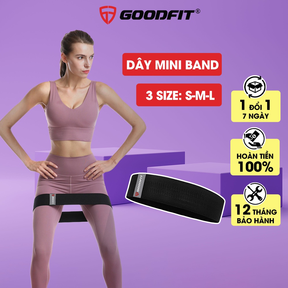 Dây mini band kháng lực tập gym, tập mông GoodFit GF912MB