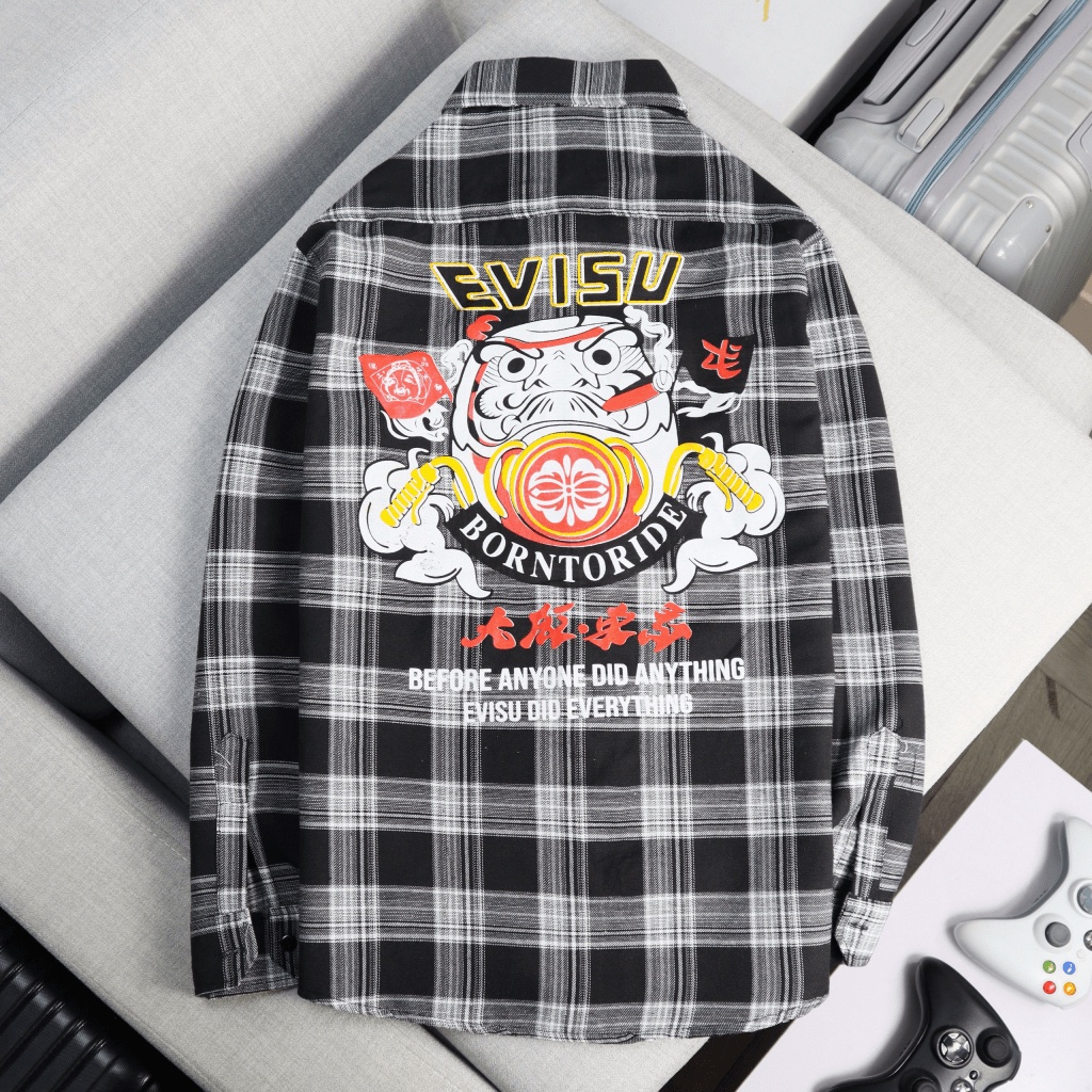 ÁO KHOÁC SƠ MI NAM CARO EVISUS BORNTORIDE CHẤT VẢI CARO NỈ MỀM MỊN MÁT SIÊU HOT Thời Trang HHP Fashion