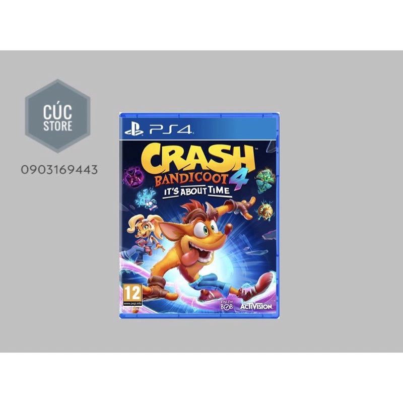 Đĩa chơi game PS4: Crash Bandicoot 4 It's About Time