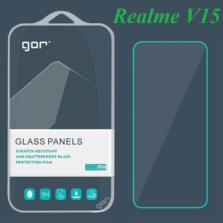 Kính cường lực Realme V15 5G - Chính hãng Gor chất liệu cao cấp(Tặng keo chống hở viền)