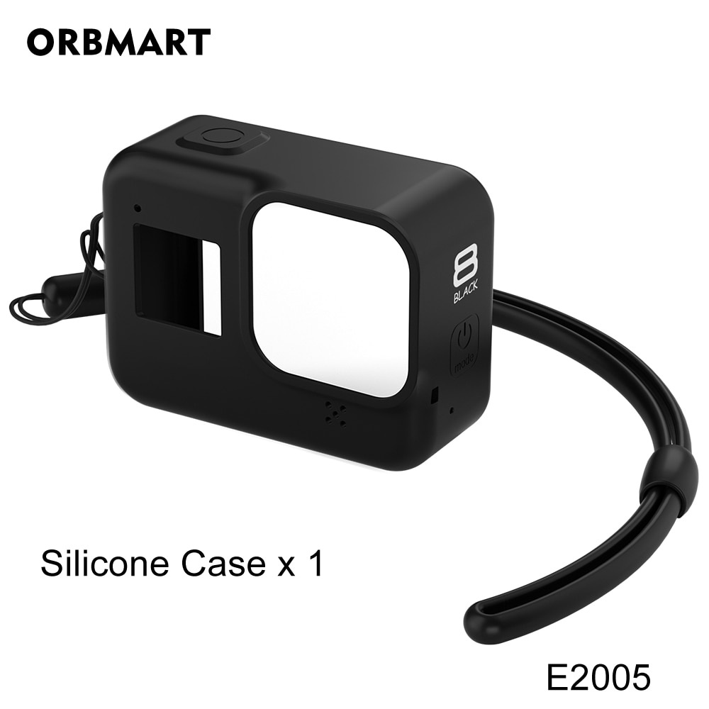 Kính Cường Lực Silicone Bảo Vệ Ống Kính Máy Ảnh GoPro Hero 8 Go Pro 8