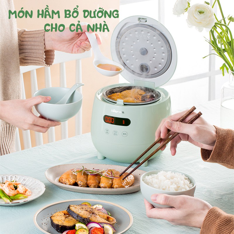 NỒI CƠM ĐIỆN ĐA NĂNG CÔNG NGHỆ HÀN QUỐC CHỨC NĂNG HẸN GIỜ BEAR DFB-B12F1(BẢO HÀNH 12 THÁNG)