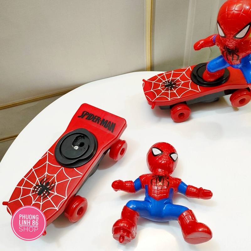 Siêu Nhân Người Nhện Trượt Ván Lật Xoay 360 Độ Chất Liệu Nhựa Abs An Toàn Cho Bé shop Phương linh D4886