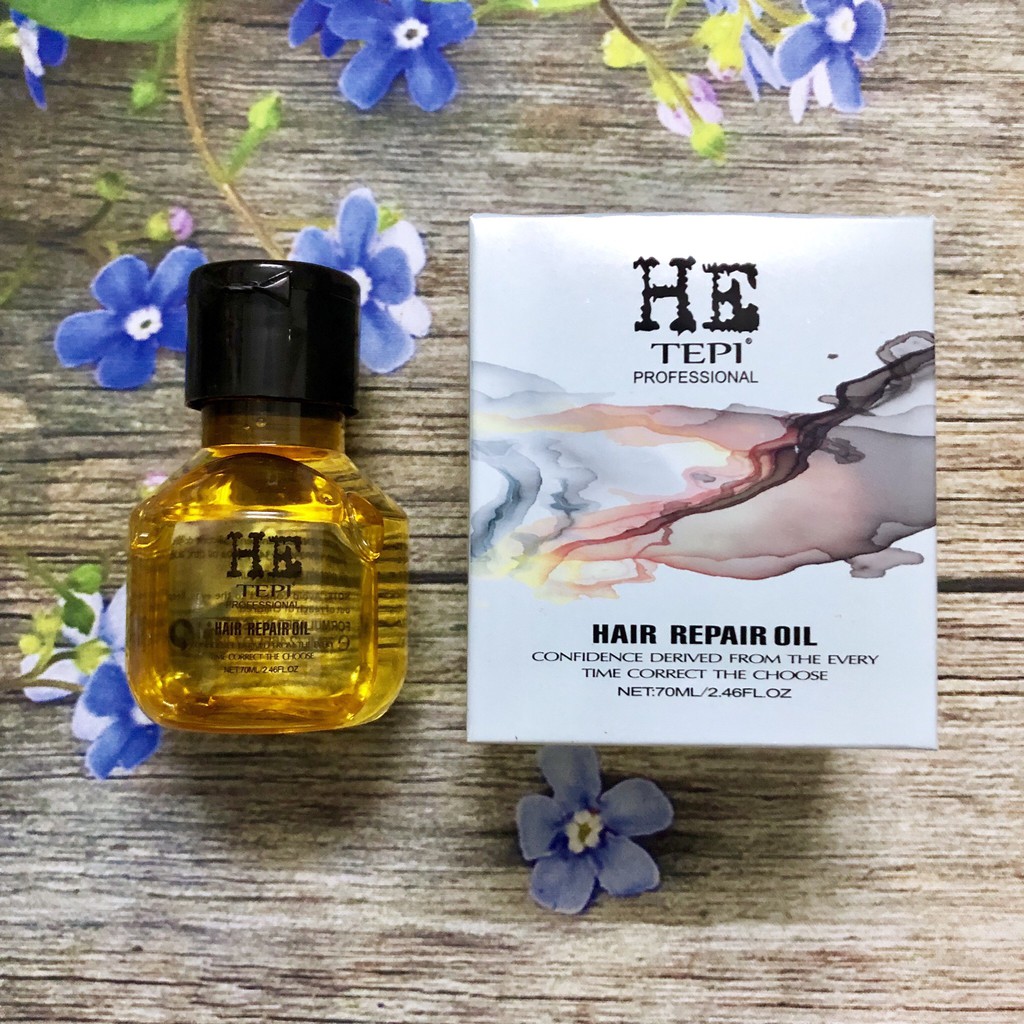 [Chính hãng] [Giá sỉ] Tinh dầu dưỡng tóc He Tepi Repair Oil bóng mượt phục hồi tóc chính hãng 70ml