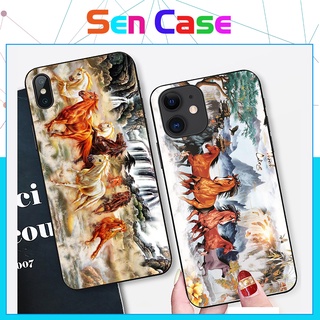 Ốp Lưng Điện Thoại Iphone Mặt Sau Kính Cường Lực In Hình Mã Đáo Thành Công,Ốp Lưng Iphone Chống Trầy Xước, Chống Bay Mầu