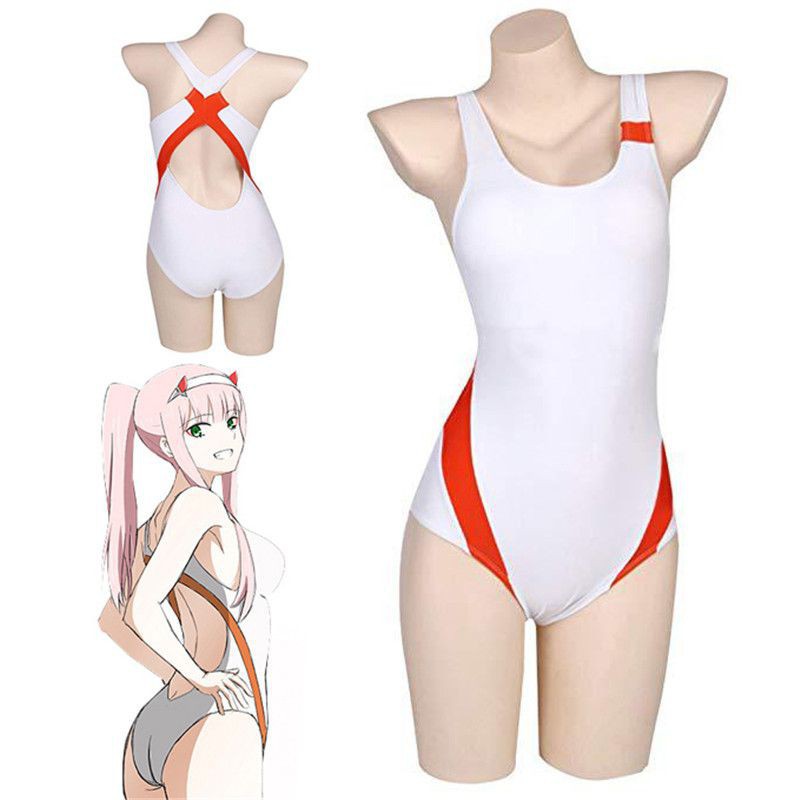 Bộ Đồ Bơi Liền Thân Hóa Trang Nhân Vật Zero Two DARLING FRANXX | BigBuy360 - bigbuy360.vn