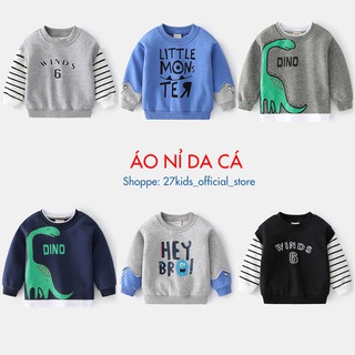 Áo nỉ da cá cho bé cực yêu hãng WELLKIDS