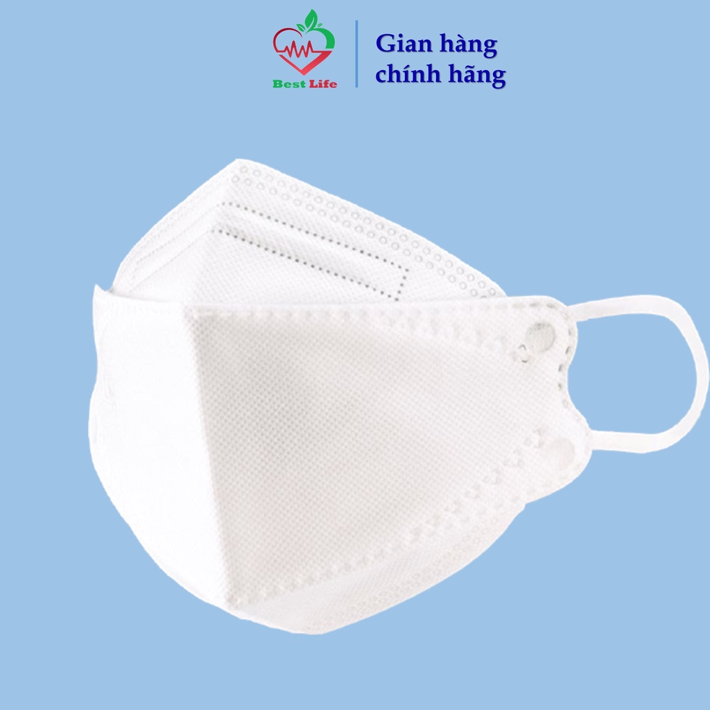 Sét 100 chiếc khẩu trang KF94 hàng cao cấp 4 lớp siêu kháng khuẩn, chống bụi mịn tiêu chuẩn Hàn Quốc túi ZIP
