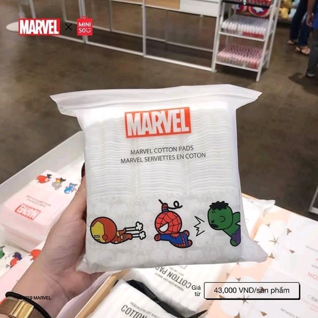 BÔNG TẨY TRANG MINISO Phiên bản "MARVEL"