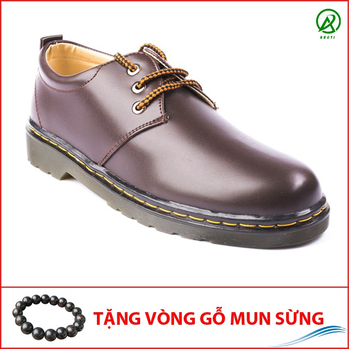 Giày Da Nam AROTI Dáng Boot Chất Da Đẹp Cao Cấp,Đế Khâu Chắc Chắn Form Mạnh Mẽ,Nam Tính Màu Nâu,Đen- Đủ size M353-N(GM)