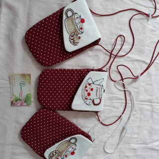 Túi đựng passport, điện thoại handmade