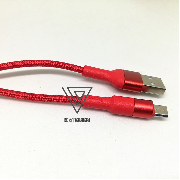 Cáp sạc nhanh bọc dây dù siêu bền Hoco X26 2.0A, dây sạc 1m, cổng Micro USB, Type-C
