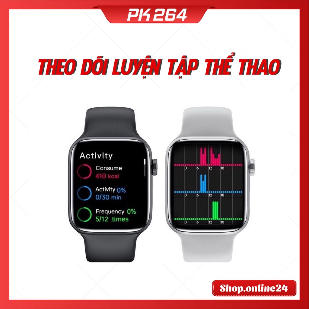 [Mã SKAMPUSHA8 giảm 8% đơn 300K] Đồng hồ thông minh HW22 Pro Max Smartwatch seri 6 Có Always On Display Núm xoay Sạc khô