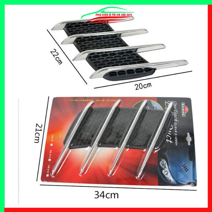 Ốp mang cá thể thao trang trí mô phỏng cửa hút gió trang trí bảo vệ thân xe