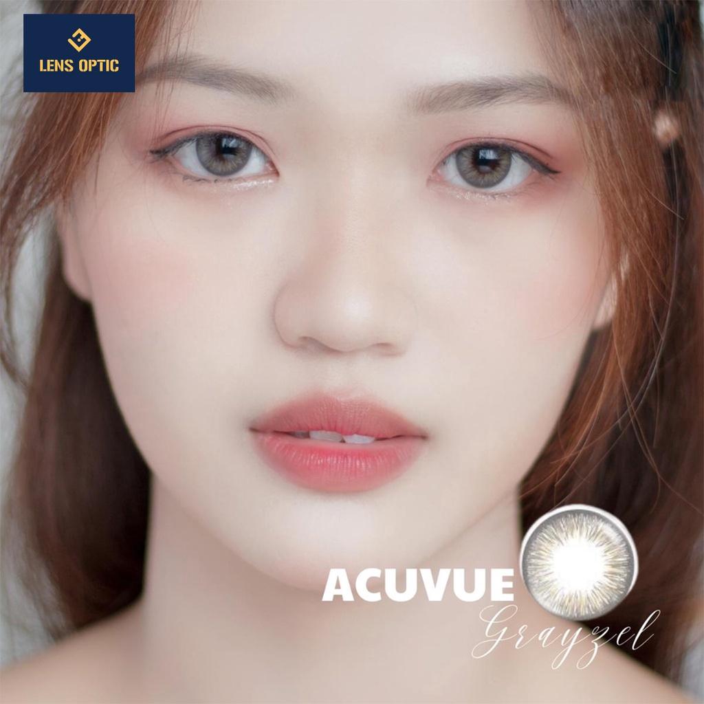 Kính áp tròng 1 ngày ACUVUE Define Fresh Grayzel màu xám có độ cho mắt cận - Lens Optic