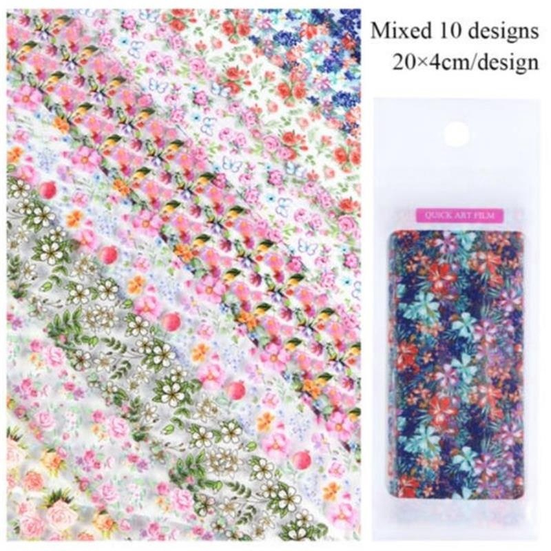 [Hàng mới về] Bộ 10 miếng dán móng tay nghệ thuật họa tiết nhiều kiểu khác nhau tùy chọn