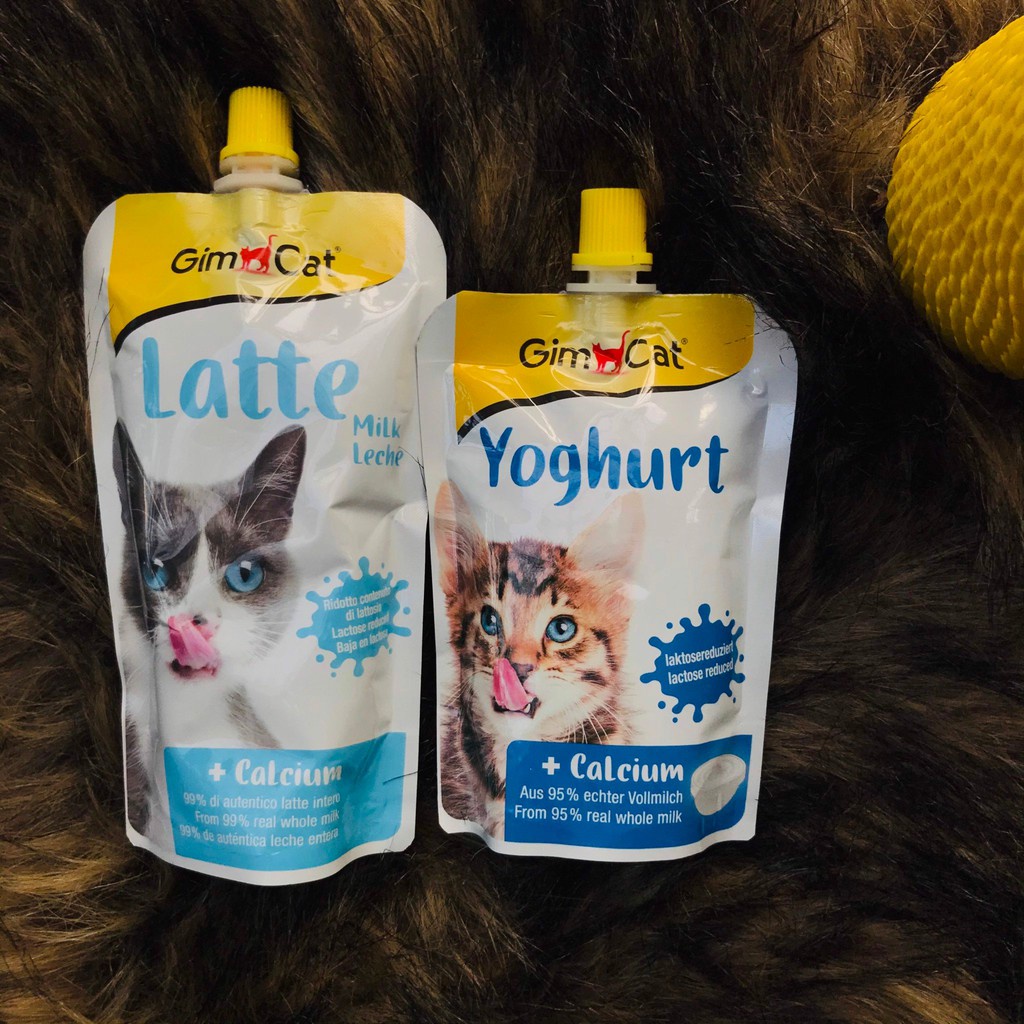 Sữa chua GimCat Yoghurt hỗ trợ tiêu hóa và bổ sung canxi cho mèo