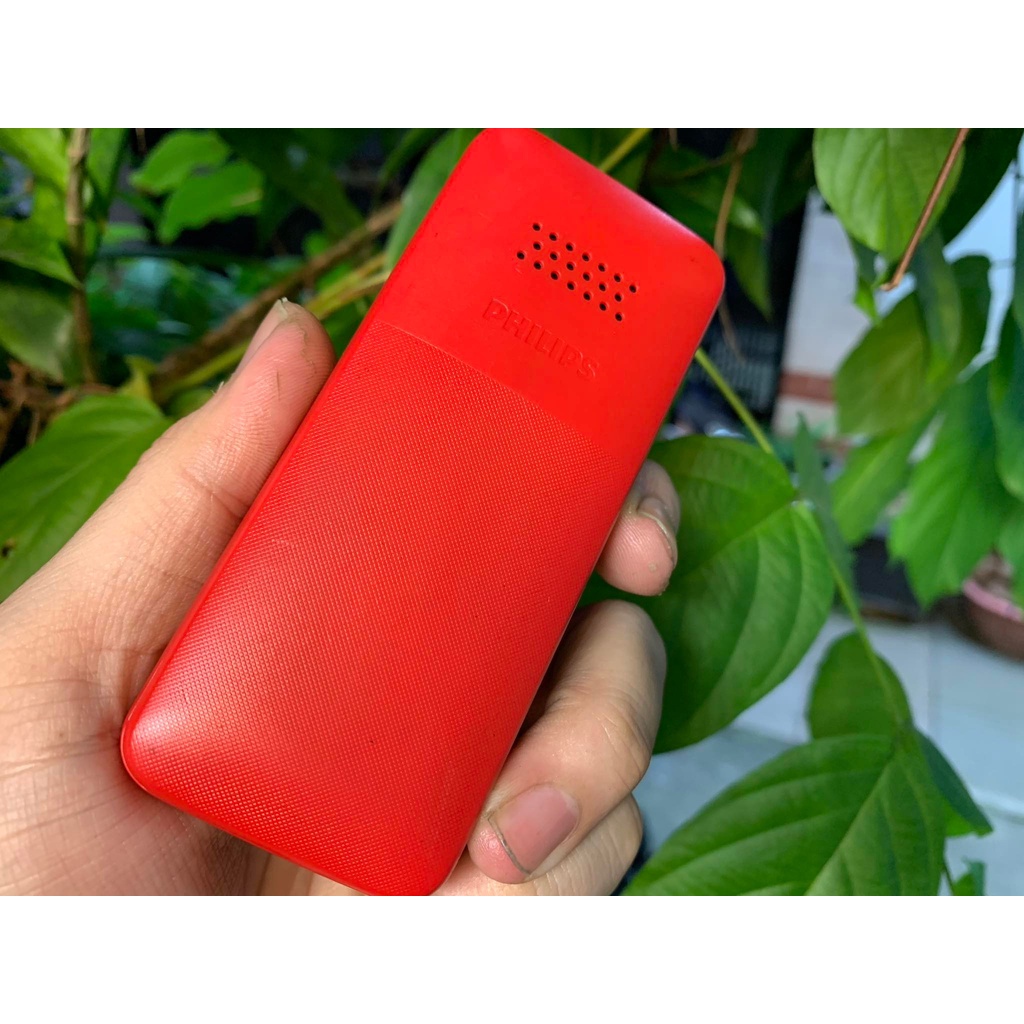 Điện thoại Philips E106 chính hãng màu đỏ 2 sim