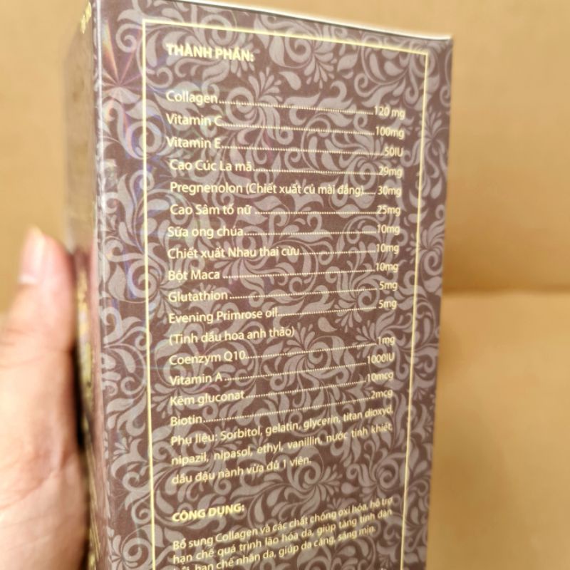 MARINE COLLAGEN + C hạn chế quá trình lõa hóa da, giúp da căng, sáng mịn - Hộp 60 viên