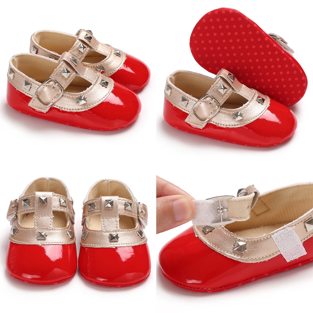 Valen Sina Giày Moccs Da PU Đế Mềm Chống Trượt Phối Tua Rua Cho Bé Gái