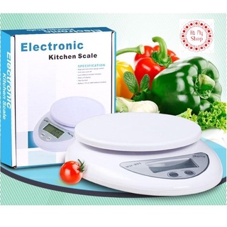 Cân tiểu ly điện tử, cân nhà bếp, cân làm bánh 5kg tặng kèm 2 viên pin AA