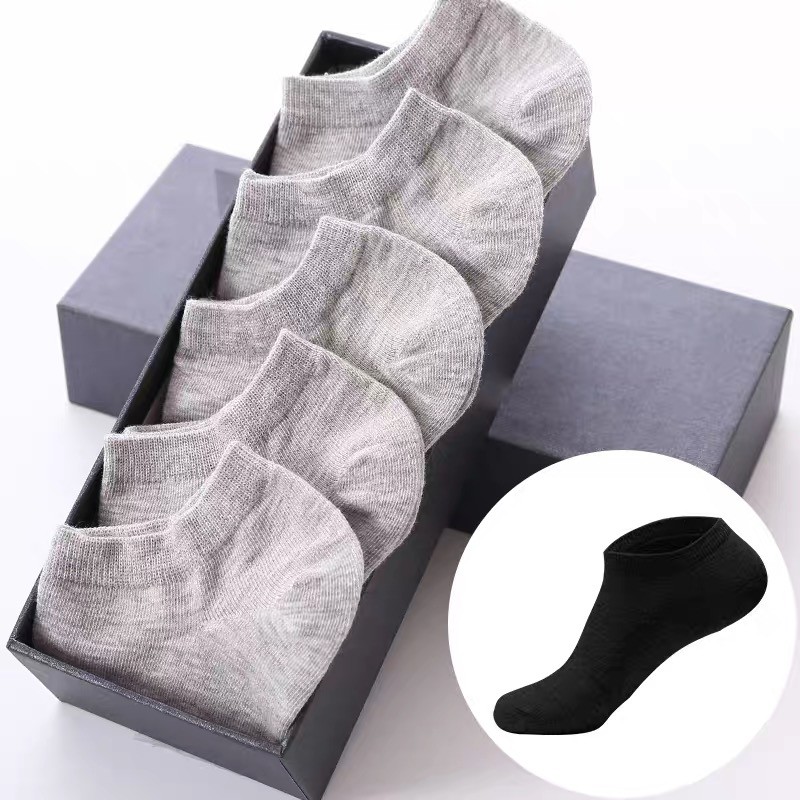 Vớ cotton cổ thấp thời trang cho đơn giản cho nam