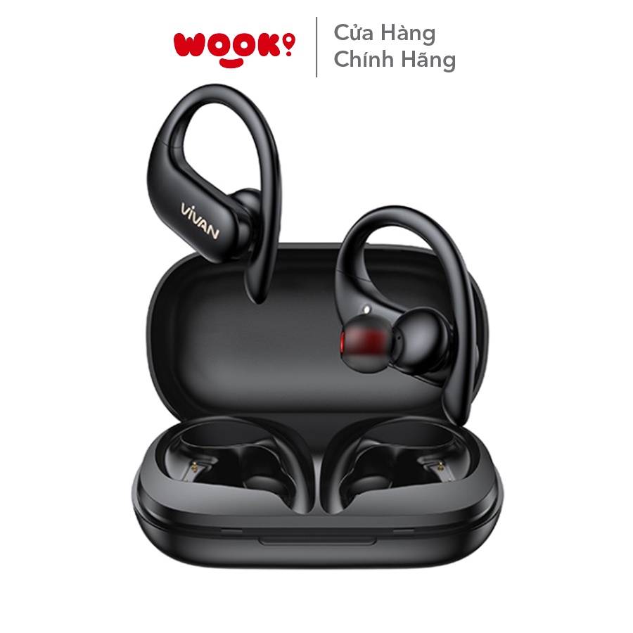 Tai Nghe Không Dây Bluetooth 5.0 VIVAN Sport X Kiểu Dáng Thể Thao Chống Nước IPX5 Cảm Ứng Playtime Đến 25H