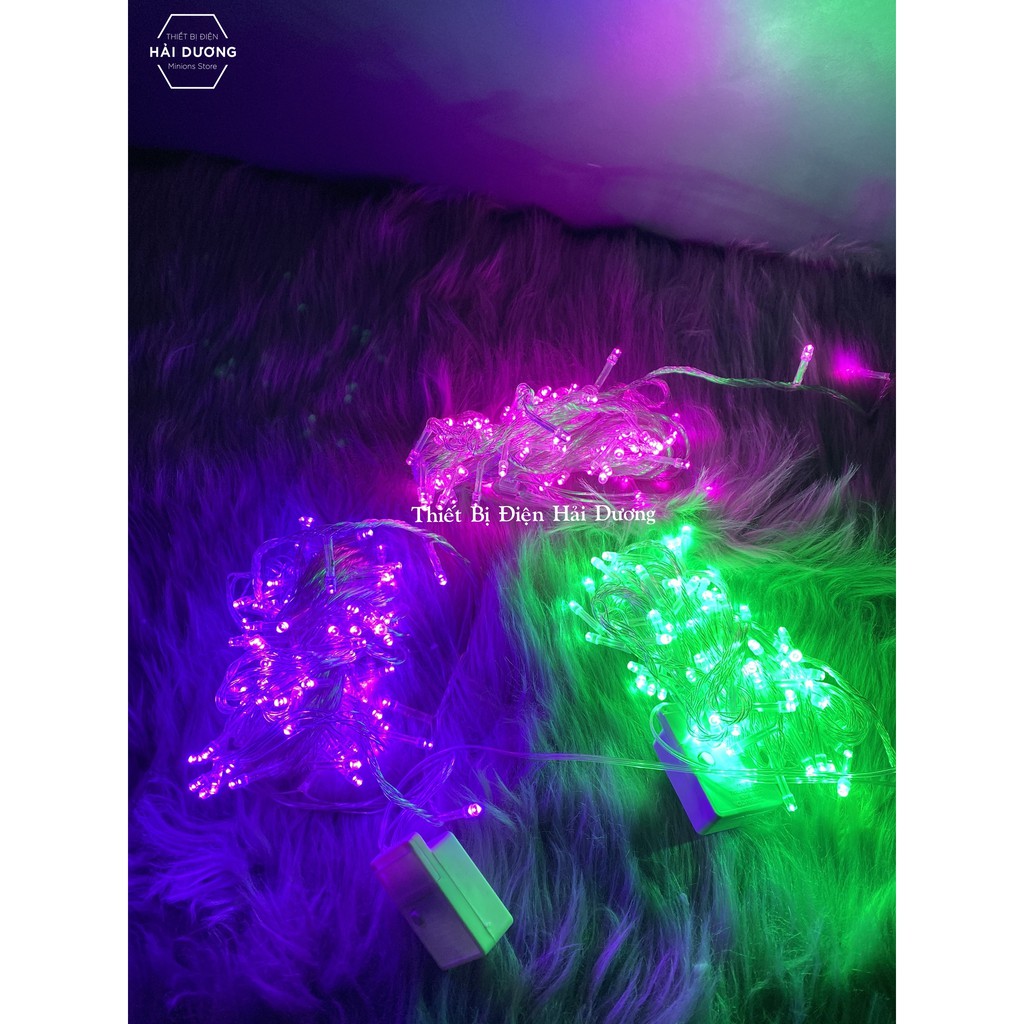 Combo Bộ 5 Dây đèn Led trang trí siêu tiết kiệm điện DL10m (Không nháy và 8 chế độ nháy) - Có đầu nối