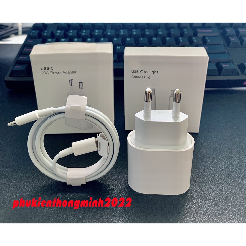 bộ sạc nhanh 20w chân tròn sử dụng cho tất cả IP chuẩn us