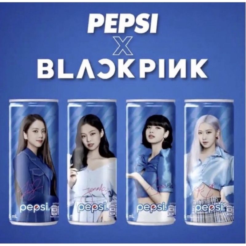 [Đầy đủ 4 thành viên]Pepsi X Blackpink Phiên bản giới hạn có chữ ký (1lon 330ml) Ver Blue